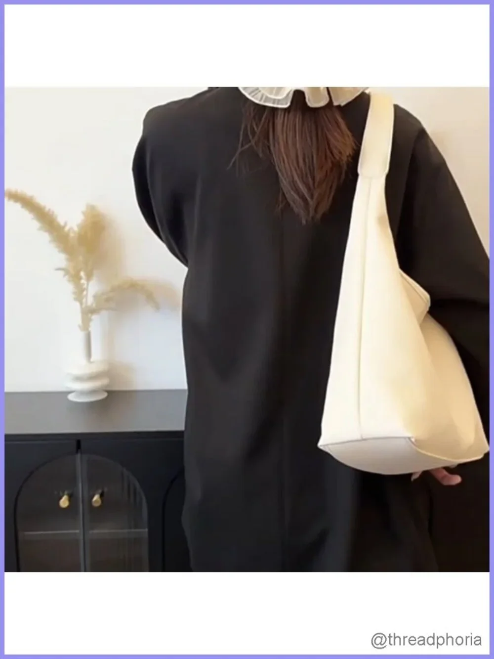 Large PU Leather Hobo Shoulder Bag Slouchy Tote Purse for Work Travel